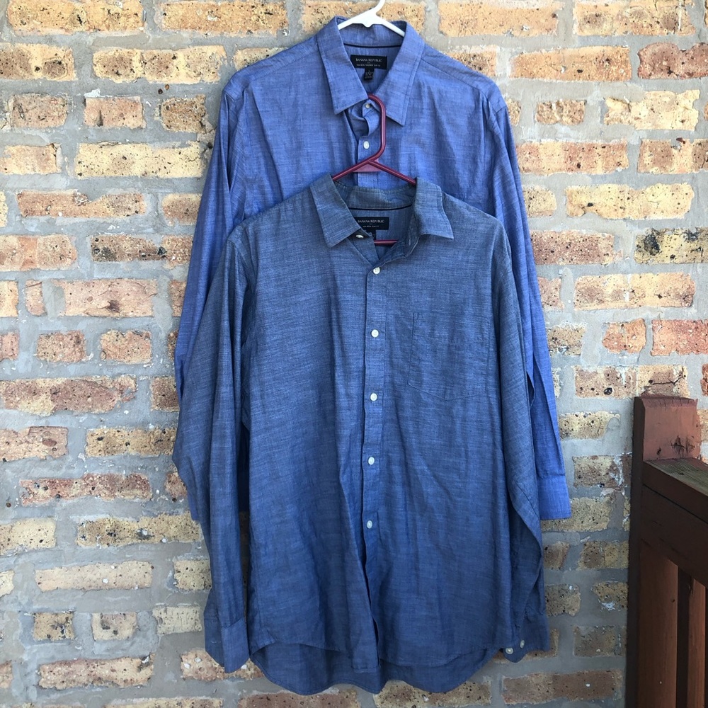 Set of 2 - Men's Banana Republic Button Down Shirts